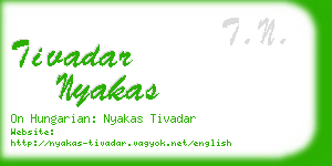 tivadar nyakas business card